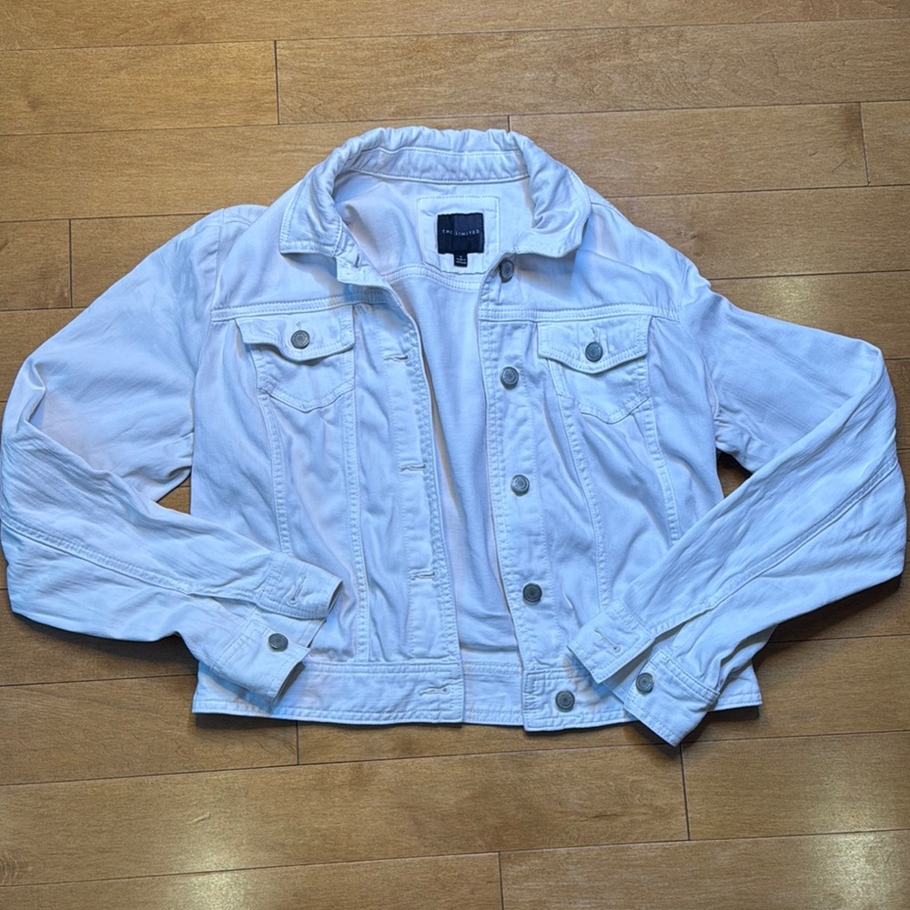 The Limited White Denim Jacket in Small